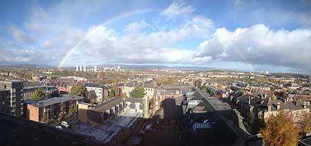 rainbow over Glasgow